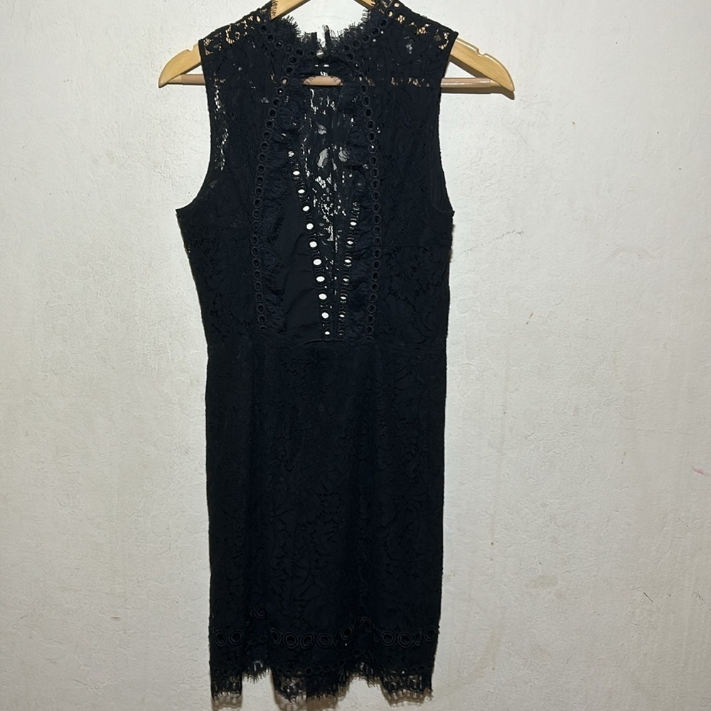 Saylor X Free People Cherie Black Lace Bodycon Dress Size Medium - Picture 5 of 9